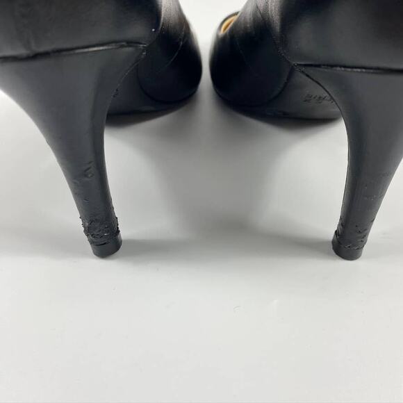 Women's Alex Marie Round Toe Leather Pumps Professional Heels Black Size 8 M - Picture 6 of 9